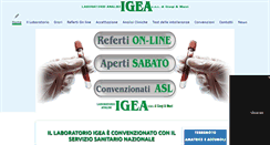 Desktop Screenshot of laboratorioigea.com