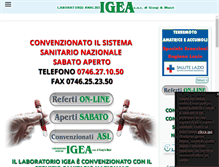 Tablet Screenshot of laboratorioigea.com